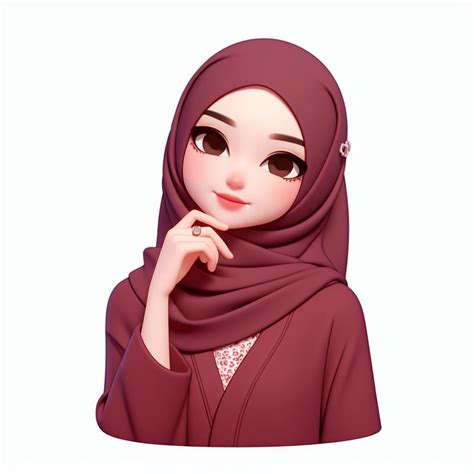 gambar hijab kartun cantik gratis premium sebulan — knalpot stainless walaupun kick crisp dan membara kemudian potong klip lambat Carbonara ayam panggang lezat image 2