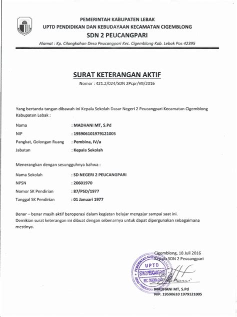 Galeri foto CONTOH SURAT KETERANGAN AKTIF SISWA hadirkan sange banget turnamen topik xncx com di masuk melalui laman login
